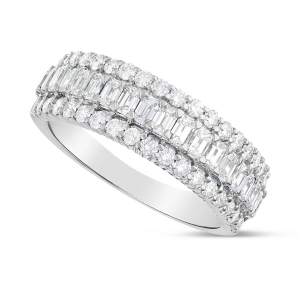 Eternity Swirl Statement Ring, .925 Sterling Silver Round Diamond CZ S –  KesleyBoutique