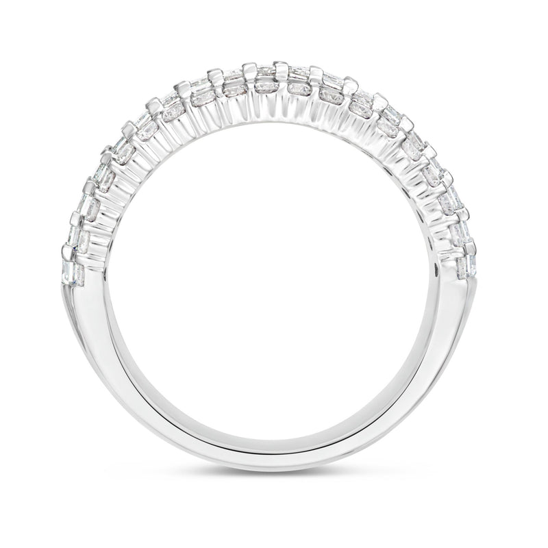 Emerald Half Eternity Ring - Shyne Jewelers KR104082GW1 4 Shyne Jewelers