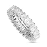 Emerald VVS Diamond Eternity Band - Shyne Jewelers White Gold 4 Shyne Jewelers