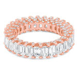 Emerald VVS Diamond Eternity Band - Shyne Jewelers Rose Gold 4 Shyne Jewelers