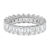 Emerald VVS Diamond Eternity Band - Shyne Jewelers White Gold 4 Shyne Jewelers