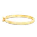 Engravable Baby Bangle with Diamonds - Shyne Jewelers 170-BID Yellow Gold Shyne Jewelers