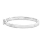 Engravable Baby Bangle with Diamonds - Shyne Jewelers 170-BID White Gold Shyne Jewelers