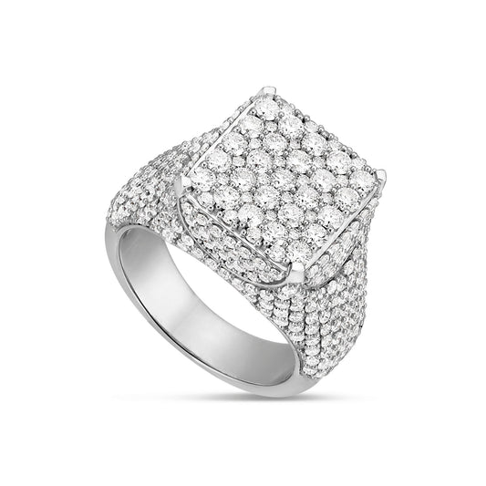 10K White Gold 7.46ct Diamond Ring