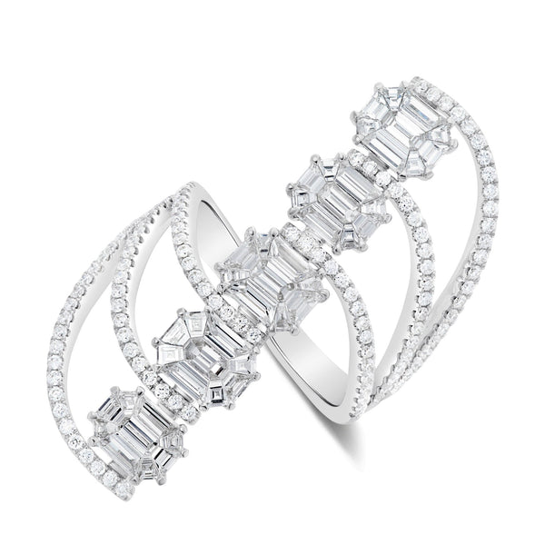 Five Emerald Diamond Fashion Ring - Shyne Jewelers 130-00137 5 Shyne Jewelers