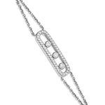 Floating Diamond Pendant Bracelet - Shyne Jewelers White Gold Shyne Jewelers