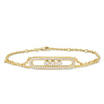 Floating Diamond Pendant Bracelet - Shyne Jewelers Yellow Gold Shyne Jewelers