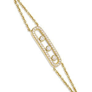 Floating Diamond Pendant Bracelet - Shyne Jewelers Yellow Gold Shyne Jewelers