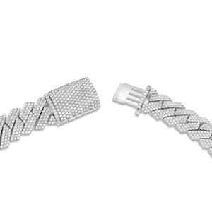 Flower set Diamond Cuban Bracelet - Shyne Jewelers 170-00155 Shyne Jewelers