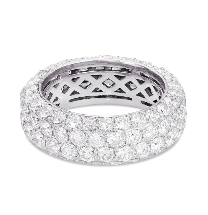 Four Row Diamond Eternity Ring - Shyne Jewelers 135-00068 White Gold Shyne Jewelers