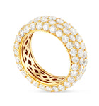 Four Row Diamond Eternity Ring - Shyne Jewelers 135-00068 Yellow Gold Shyne Jewelers