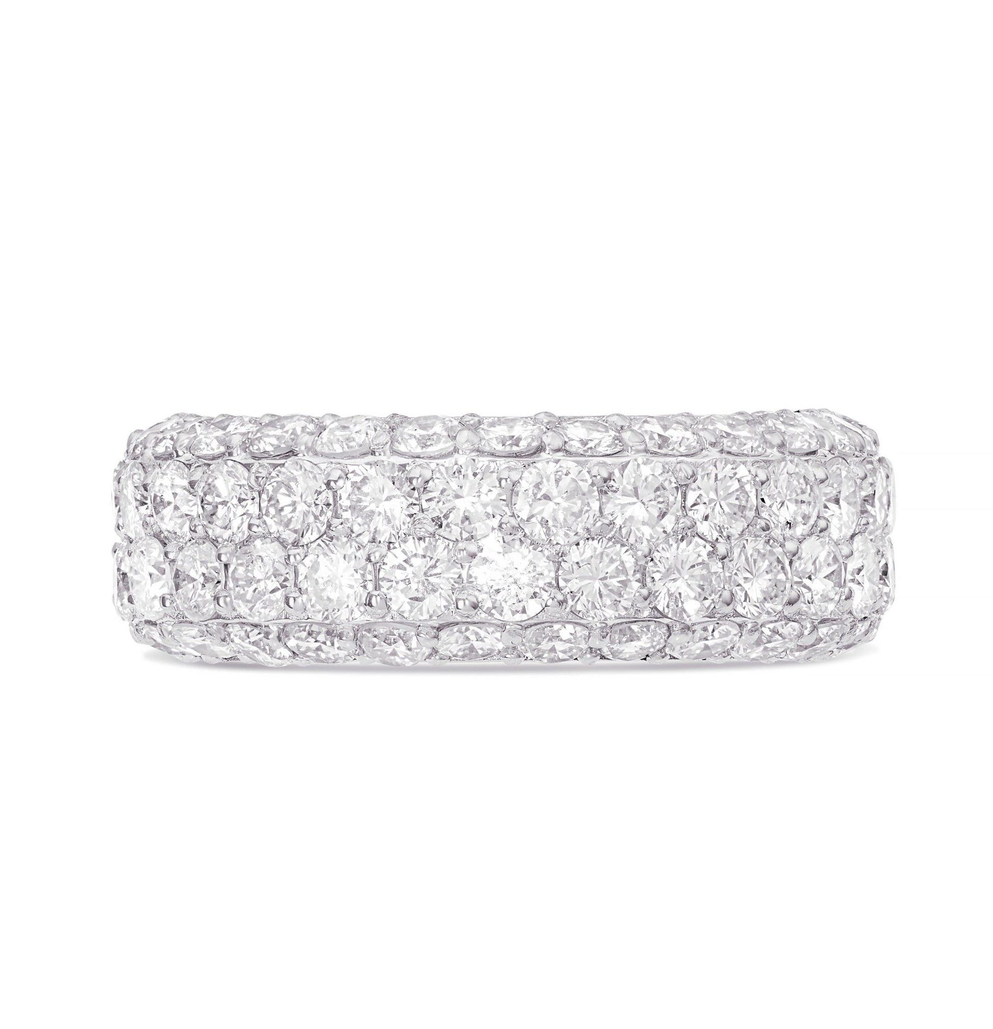 Four Row Diamond Eternity Ring - Shyne Jewelers 135-00068 White Gold Shyne Jewelers