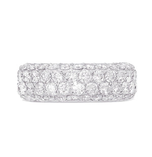 Four Row Diamond Eternity Ring - Shyne Jewelers 135-00068 White Gold Shyne Jewelers