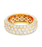 Four Row Diamond Eternity Ring - Shyne Jewelers 135-00068 Yellow Gold Shyne Jewelers
