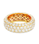Four Row Diamond Eternity Ring - Shyne Jewelers 135-00068 Yellow Gold Shyne Jewelers