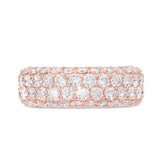 Four Row Diamond Eternity Ring - Shyne Jewelers 135-00068 Rose Gold Shyne Jewelers
