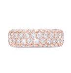 Four Row Diamond Eternity Ring - Shyne Jewelers 135-00068 Rose Gold Shyne Jewelers