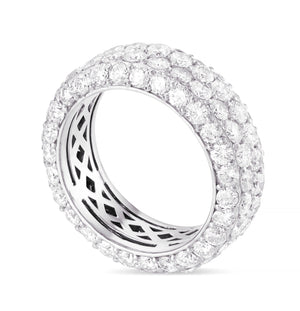Four Row Diamond Eternity Ring - Shyne Jewelers 135-00068 White Gold Shyne Jewelers