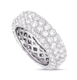 Four Row Diamond Eternity Ring - Shyne Jewelers 135-00068 White Gold Shyne Jewelers
