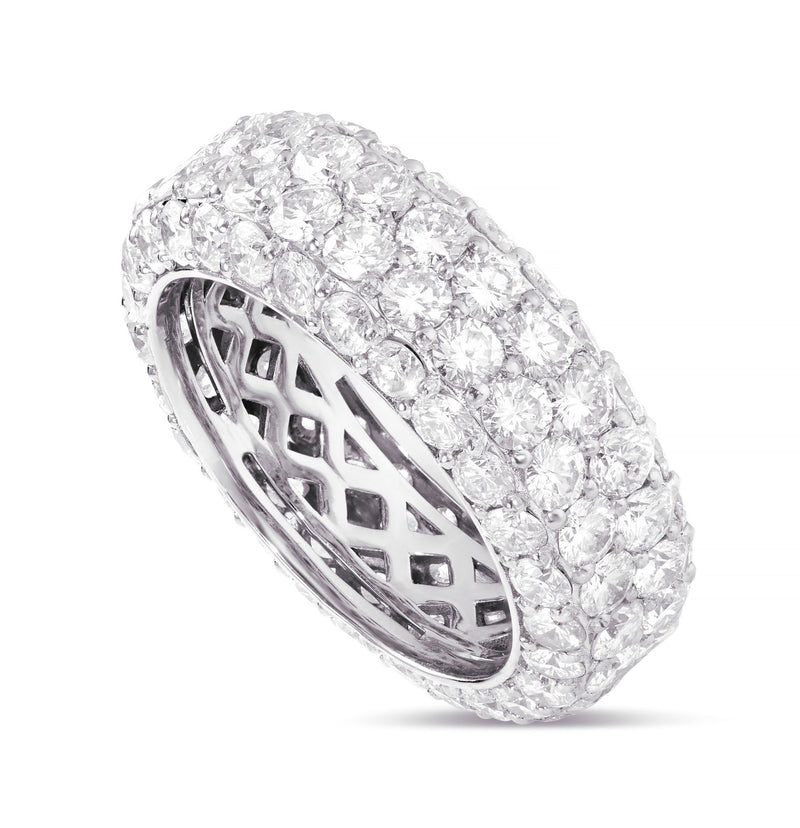 Four Row Diamond Eternity Ring - Shyne Jewelers 135-00068 White Gold Shyne Jewelers