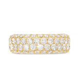 Four Row Diamond Eternity Ring - Shyne Jewelers 135-00068 Yellow Gold Shyne Jewelers