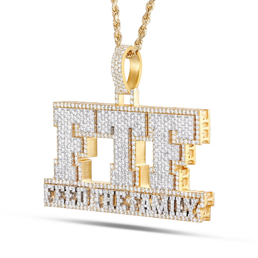 "FTF" Custom Diamond Pendant - Shyne Jewelers FTFCUSTOM Shyne Jewelers