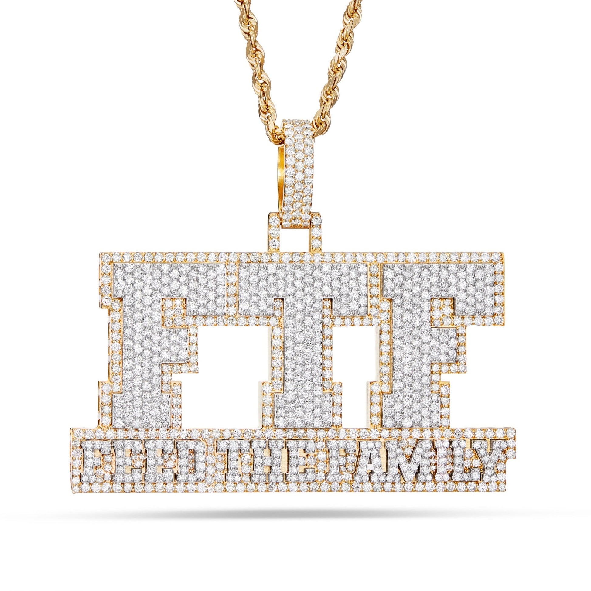 "FTF" Custom Diamond Pendant - Shyne Jewelers FTFCUSTOM Shyne Jewelers