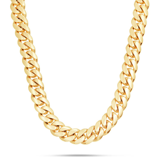 Gold Cuban Chain, 17.5 mm - Shyne Jewelers Yellow Gold 16" 10KT Shyne Jewelers