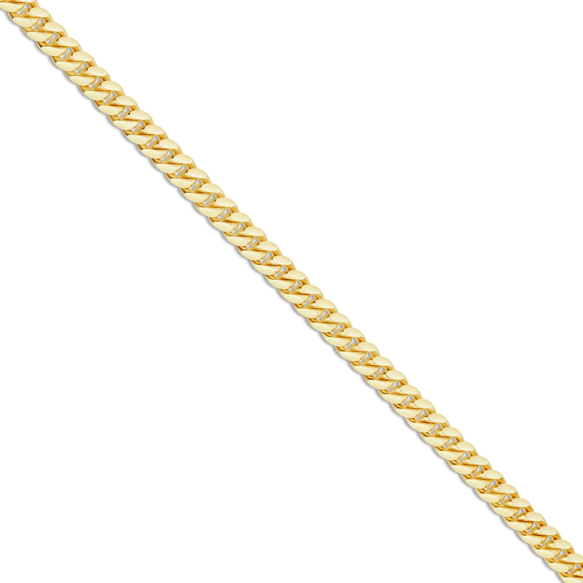 Gold Cuban Chain, 3.5mm - Shyne Jewelers 10KT Yellow Gold 18" Shyne Jewelers