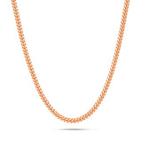 Gold Cuban Chain, 3mm - Shyne Jewelers 10KT Rose Gold 16" Shyne Jewelers