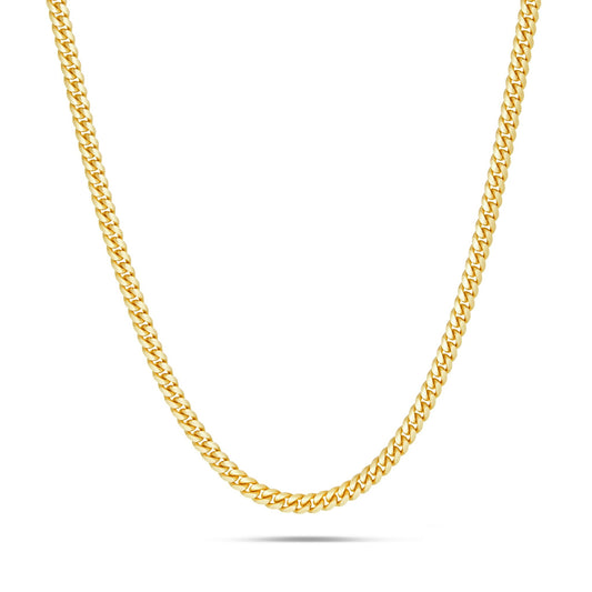 Gold Cuban Chain, 3mm - Shyne Jewelers 10KT Yellow Gold 16" Shyne Jewelers