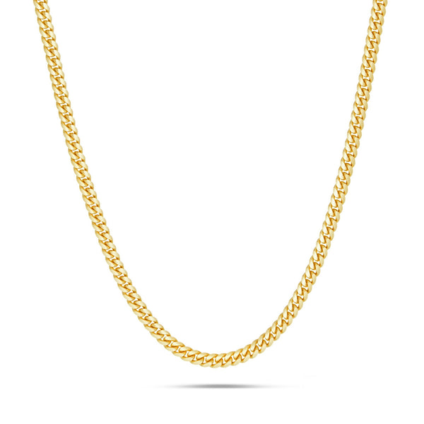 Gold Cuban Chain, 3mm - Shyne Jewelers 10KT Yellow Gold 16" Shyne Jewelers