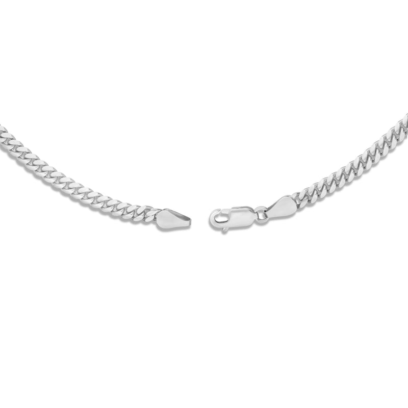 Gold Cuban Chain, 4mm - Shyne Jewelers 10KT White Gold 16 Shyne Jewelers