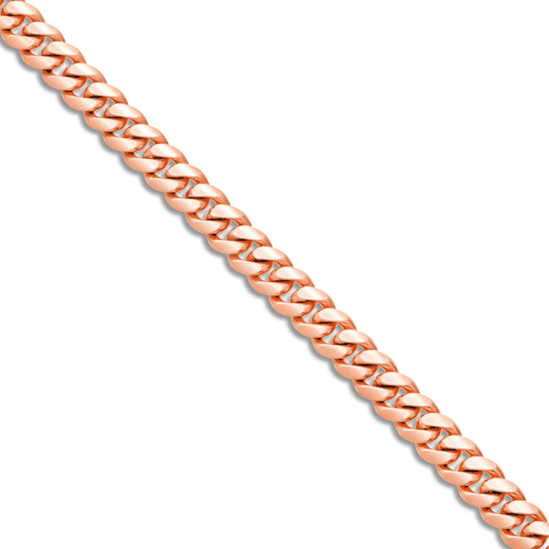 Gold Cuban Chain, 5mm - Shyne Jewelers 10KT Rose Gold 18" Shyne Jewelers