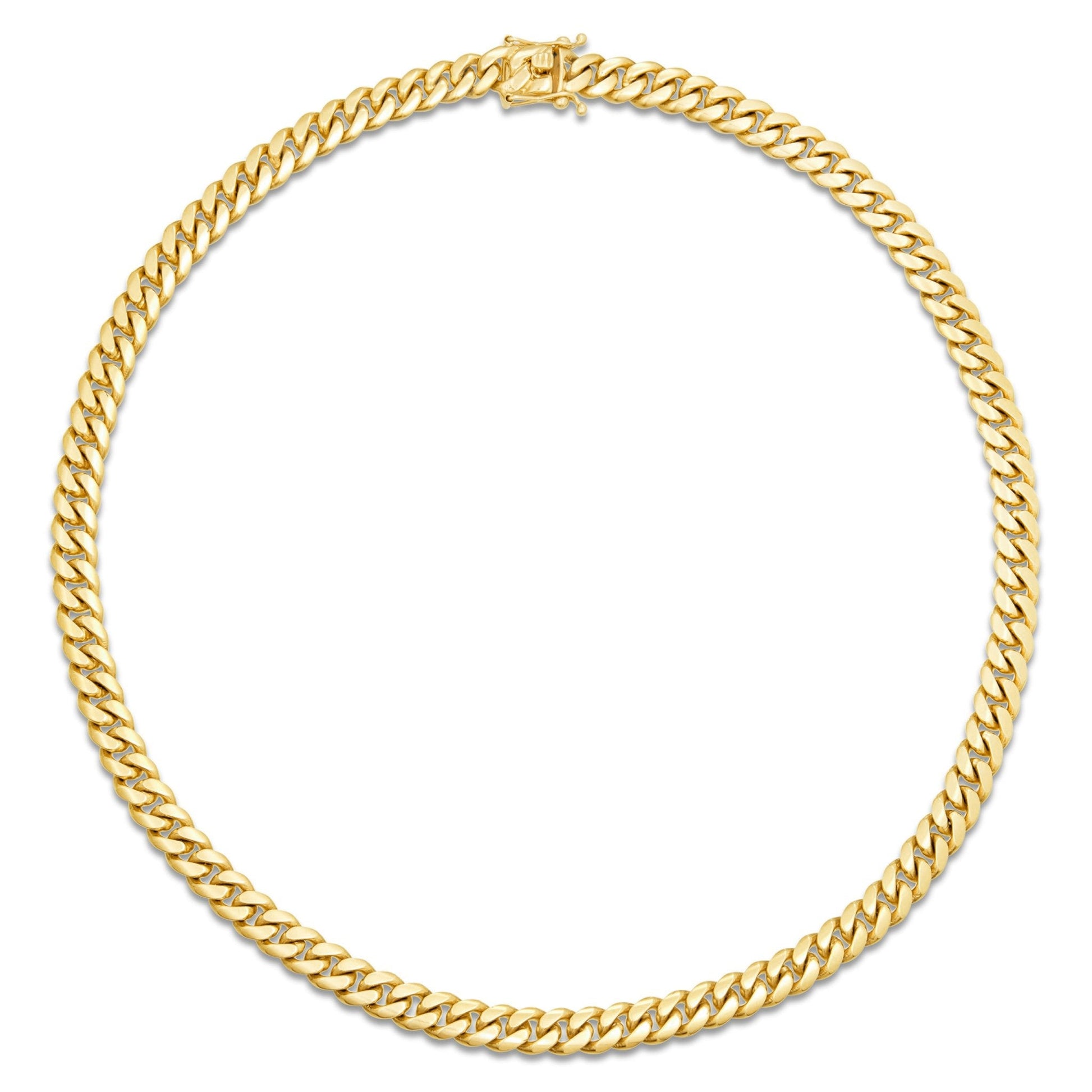 Gold Cuban Chain, 5mm - Shyne Jewelers 10KT Yellow Gold 18" Shyne Jewelers