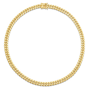 Gold Cuban Chain, 5mm - Shyne Jewelers 10KT Yellow Gold 18