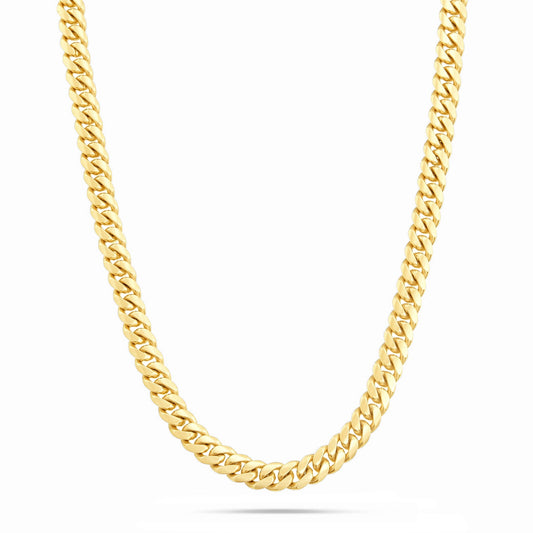 Gold Cuban Chain, 6mm - Shyne Jewelers 10KT Yellow Gold 16" Shyne Jewelers