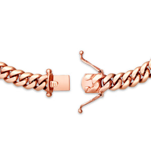 Gold Cuban Chain, 9.5 mm - Shyne Jewelers Rose Gold Shyne Jewelers