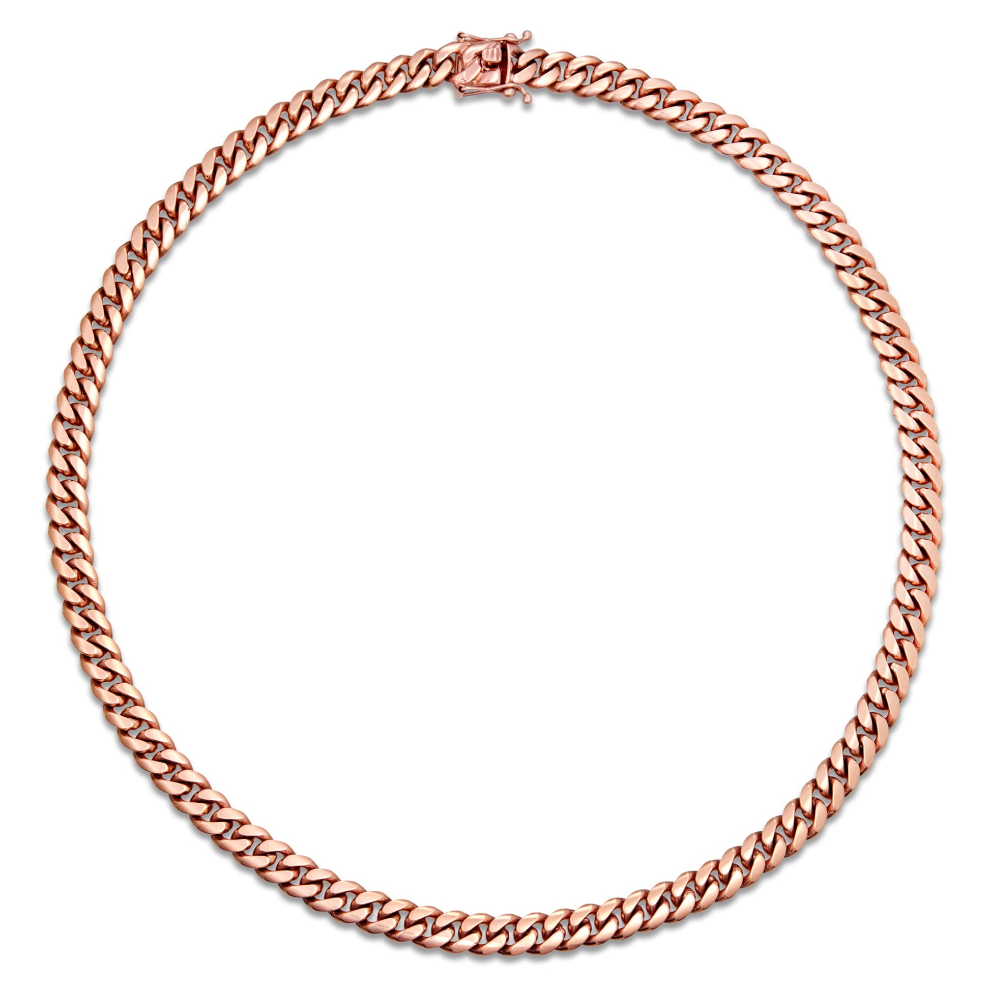 Gold Cuban Chain, 9.5 mm - Shyne Jewelers Rose Gold Shyne Jewelers