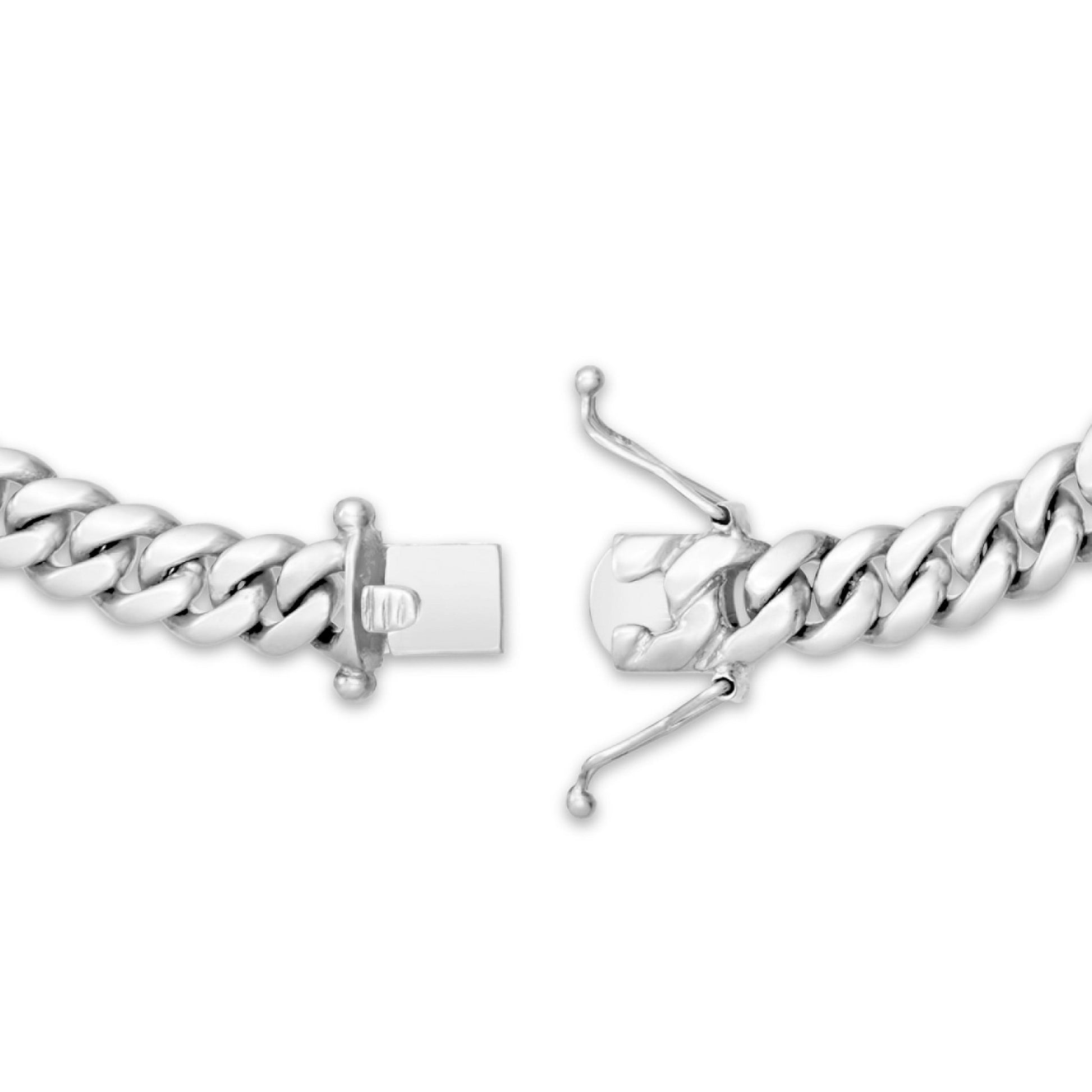 Gold Cuban Chain, 9.5 mm - Shyne Jewelers White Gold Shyne Jewelers