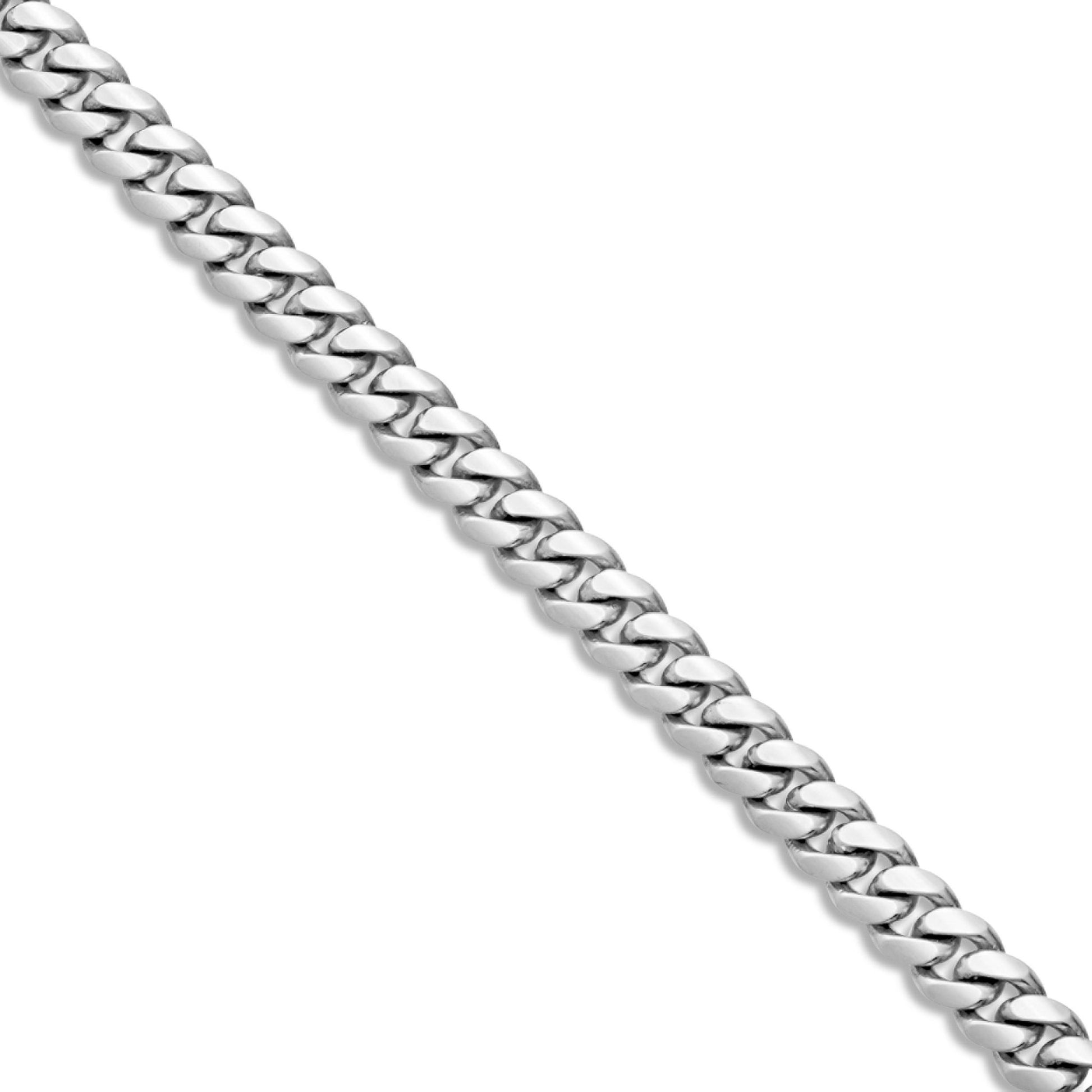 Gold Cuban Chain, 9.5 mm - Shyne Jewelers White Gold Shyne Jewelers