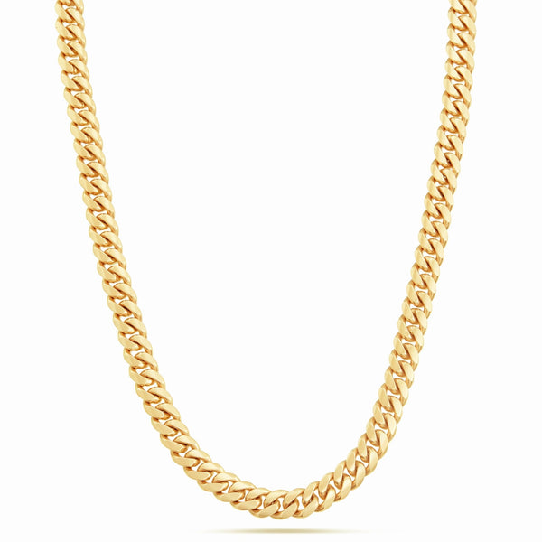 Gold Cuban Chain, 9.5 mm - Shyne Jewelers Yellow Gold Shyne Jewelers