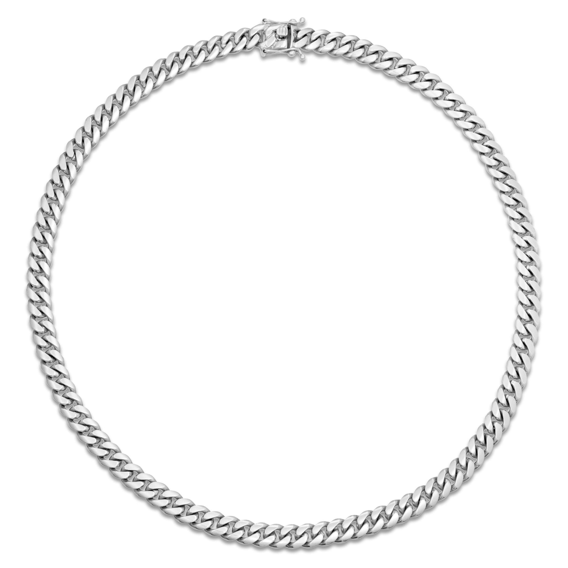 Gold Cuban Chain, 9.5 mm - Shyne Jewelers White Gold Shyne Jewelers