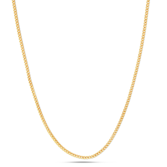 14K Solid Gold 1.25 mm Franco Chain