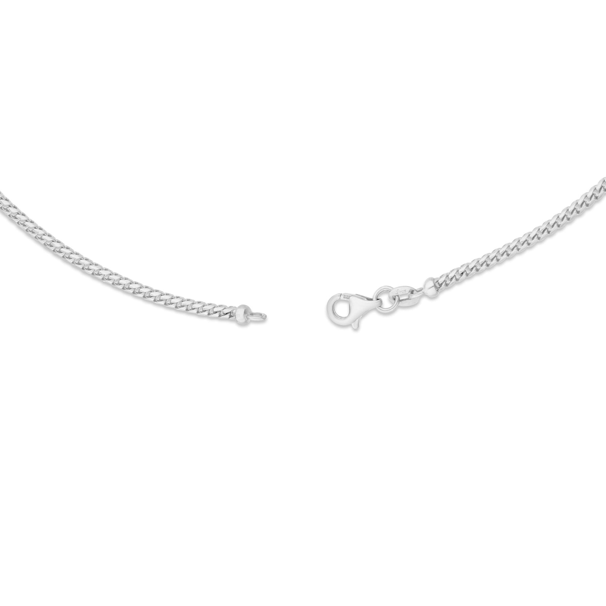 Gold Franco Chain, 2 mm - Shyne Jewelers 10K White Gold 16 Shyne Jewelers