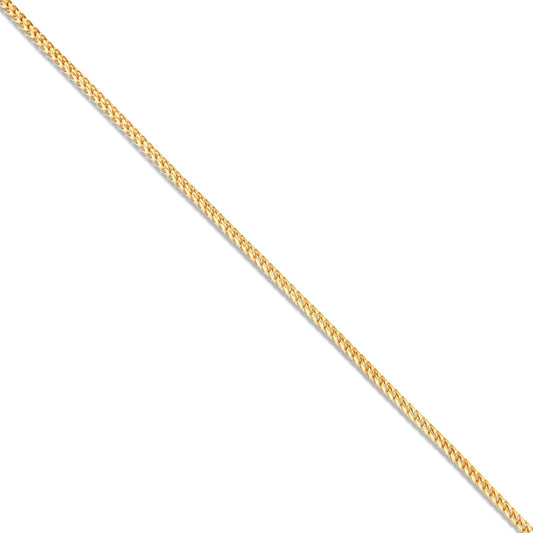 Gold Franco Chain, 2 mm - Shyne Jewelers 10K Yellow Gold 16 Shyne Jewelers