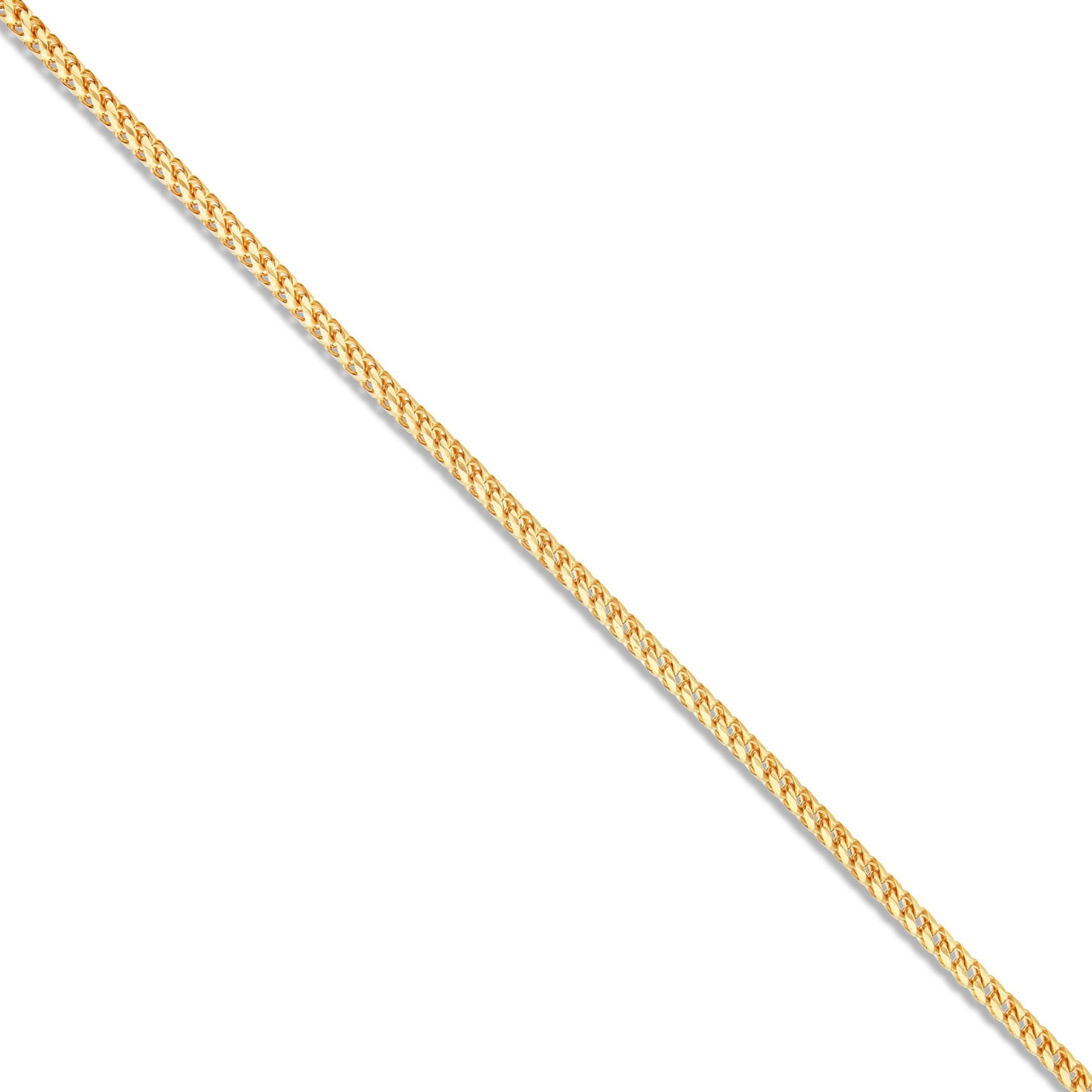 10K Solid Gold 3mm Franco Chain