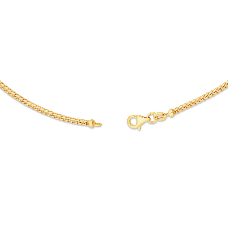 10K Solid Gold 3mm Franco Chain