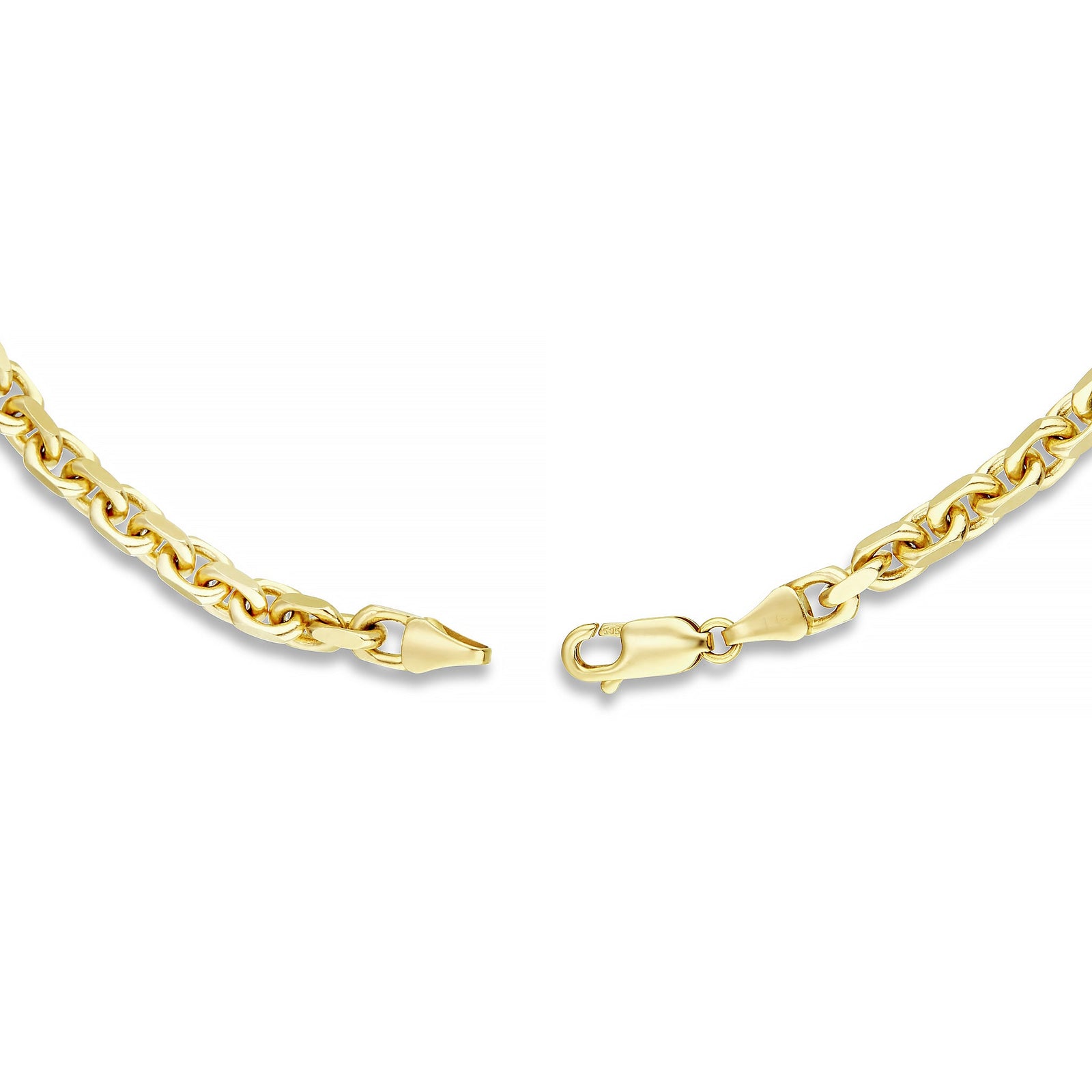 14K Solid Gold Hermes Link Chain, 4.5 mm – SHYNE JEWELERS