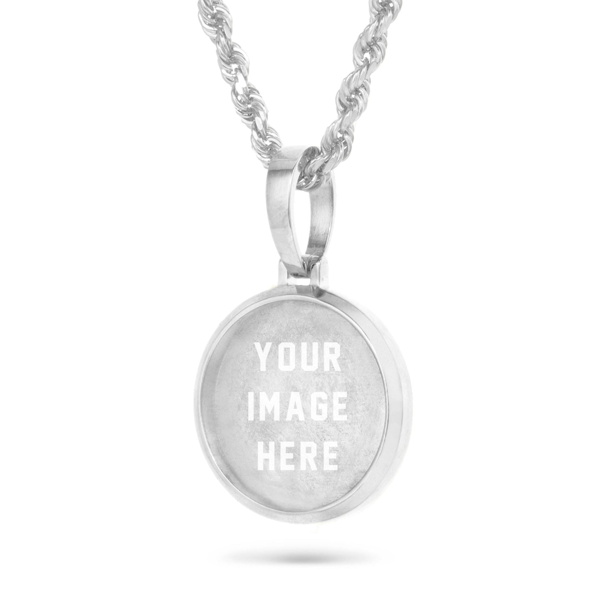 Gold Picture Pendant, 1 Inch - Shyne Jewelers 160-00052 White Gold Shyne Jewelers